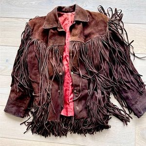 Suede fringe jacket
